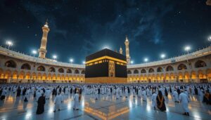 how to find qibla direction, Muslims around Kaaba